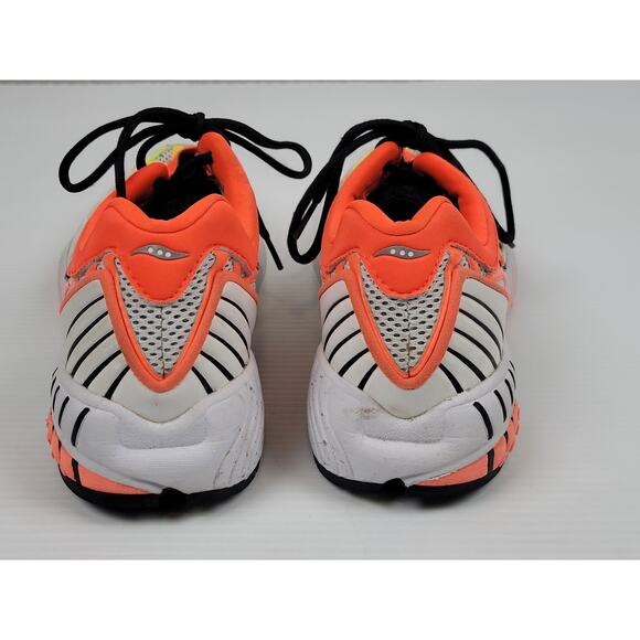 Saucony Grid Web White/Citron Vizired Orange‎ S70466-7 Mens 9.5 Athletic Shoes - Picture 6 of 8